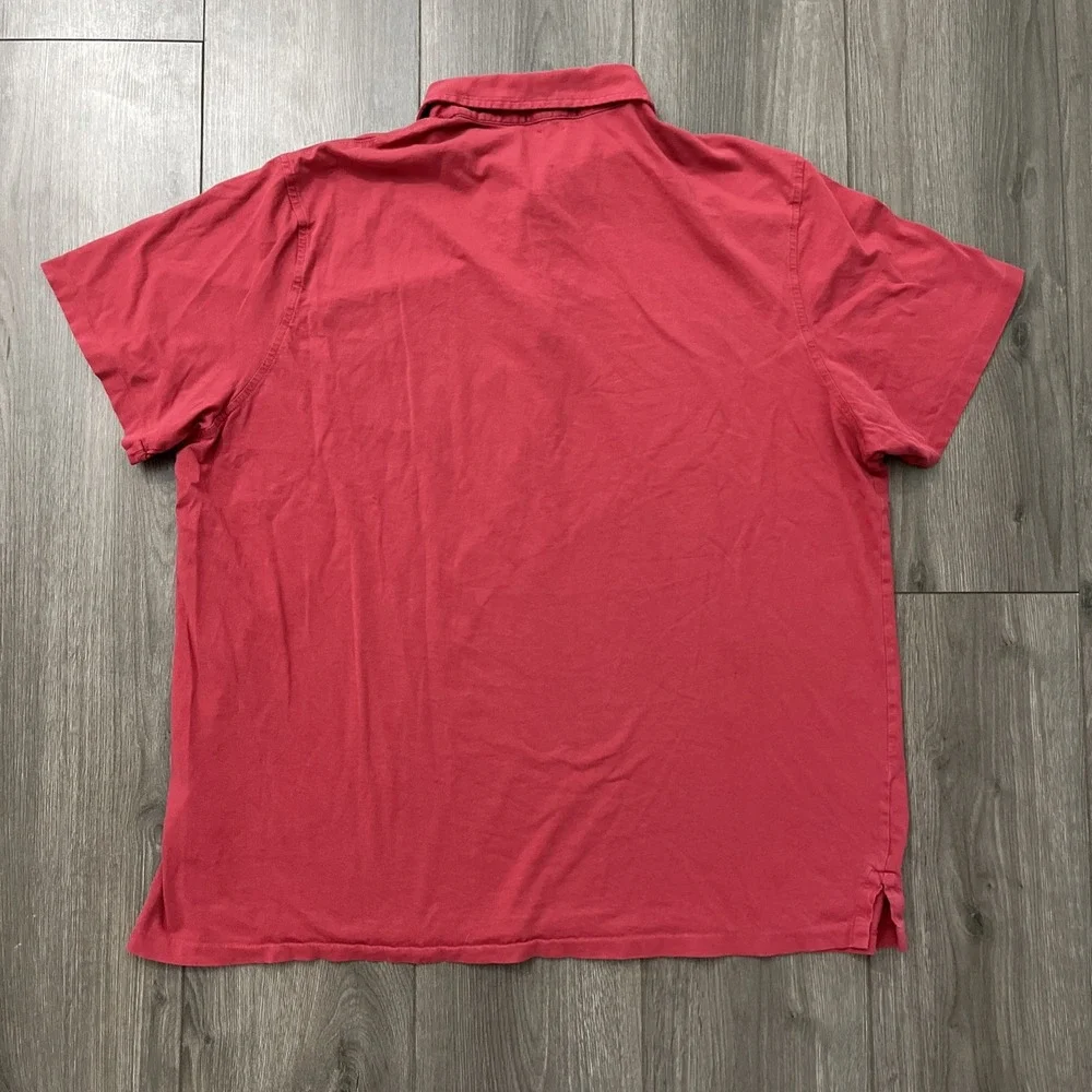 Polo Ralph Lauren Short Sleeve Polo Shirt Mens XL Classic Fit Red Cotton
